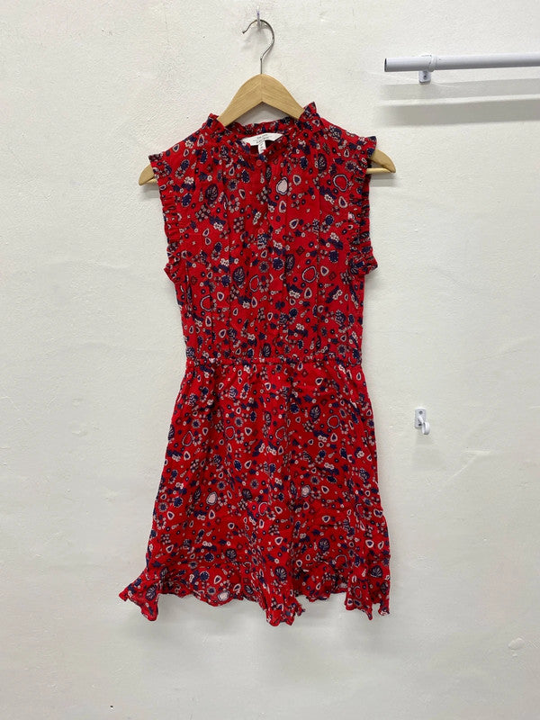 Absolutely stunning & other stories spanish red paisley dress Uk8 SN002