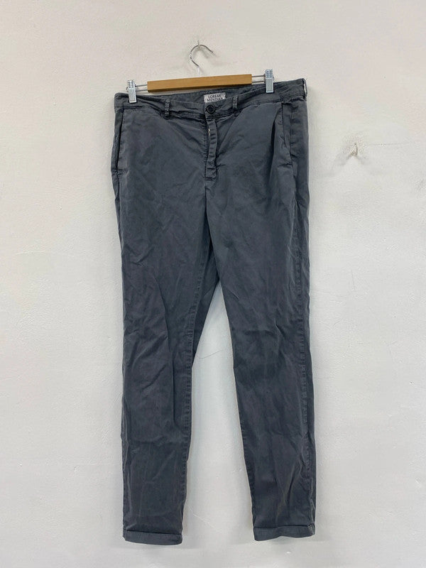 Loreak Median Grey Men’s slim fit trousers Uk34 waist L 32 YTH01