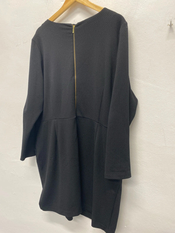 Fab George textured dress Uk24 work or formal NC001