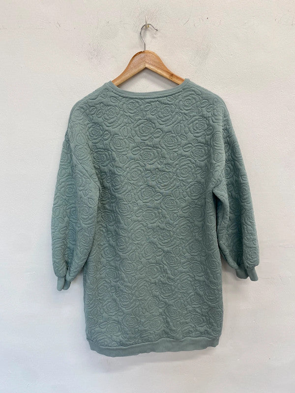 Lovely girls teens blue rose jumper UK 14yr SJ001