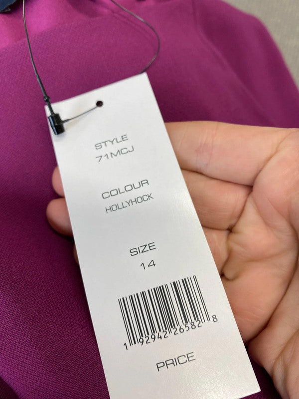 Fabulous plum purple Uk14 mini dress fun & flirty LB005