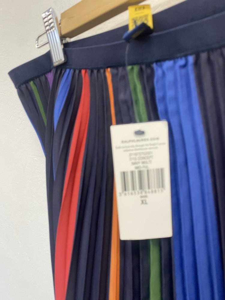 Lovely Ralph Lauren Jaden Midi Multi Skirt UK XL JP001