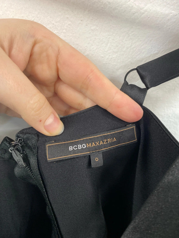 BCBGMaxazria Stylish Black Bodycon Dress Size XS SD002