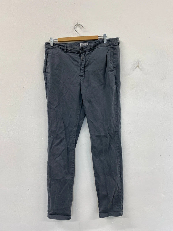 Loreak Median Grey Men’s slim fit trousers Uk34 waist L 32 YTH01
