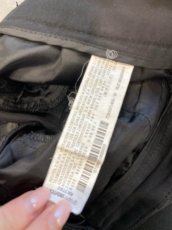 Lovely zara tailored black office trousers UK M JB001