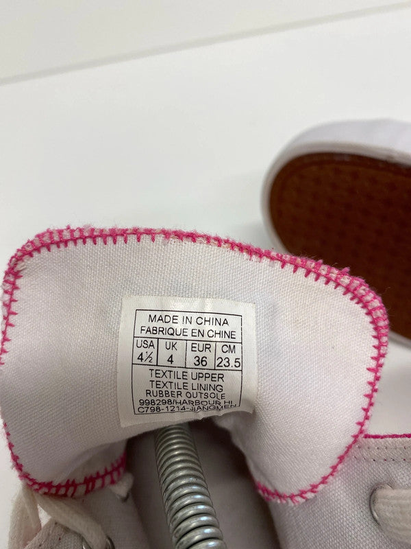 Fabulous Rare hot pink high tops by Polo Ralph Lauren Uk4 MM005