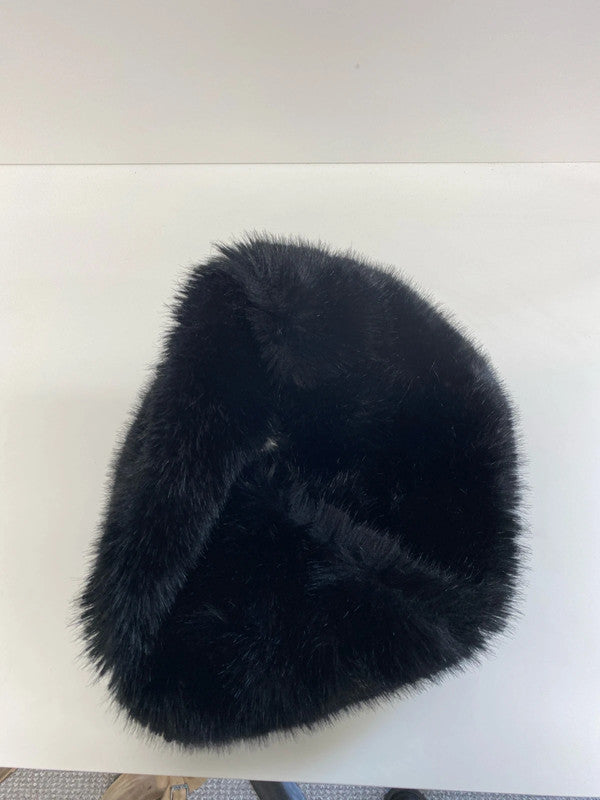 Fabulous black faux fur infinity scarf neck snood RF001