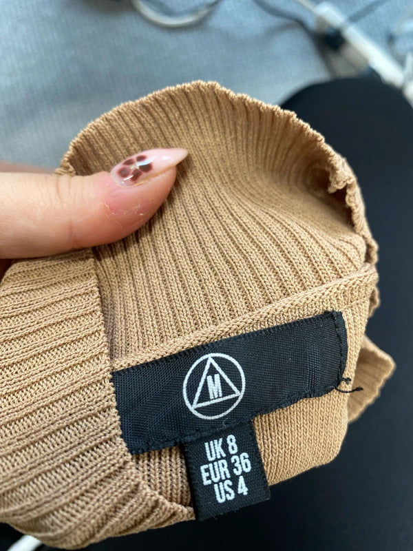 Stunning duo of sleeveless ribbed tops Missguided h&m UK 8 JA001