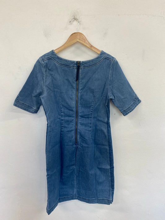 Boden Chic Denim Mini Dress UK 12 EL001
