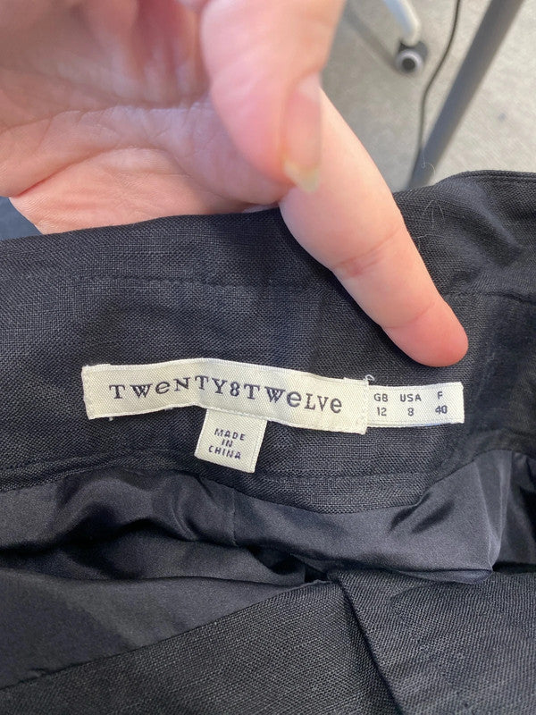 Twenty8Twelve Sienna Miller Stylish Hansel Black Trousers UK 12 KN003