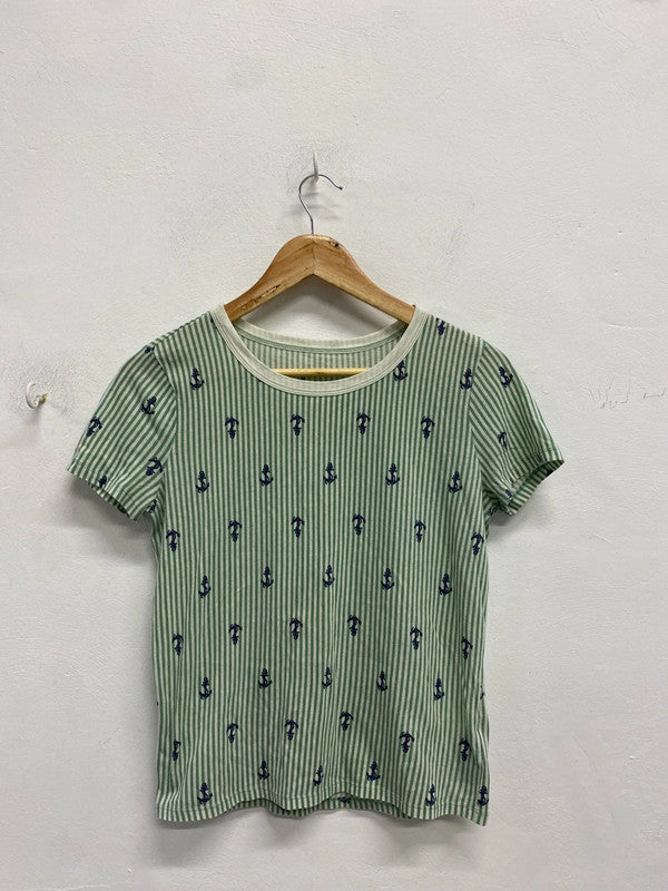 Lovely no brand striped anchor t shirt UK S NS003