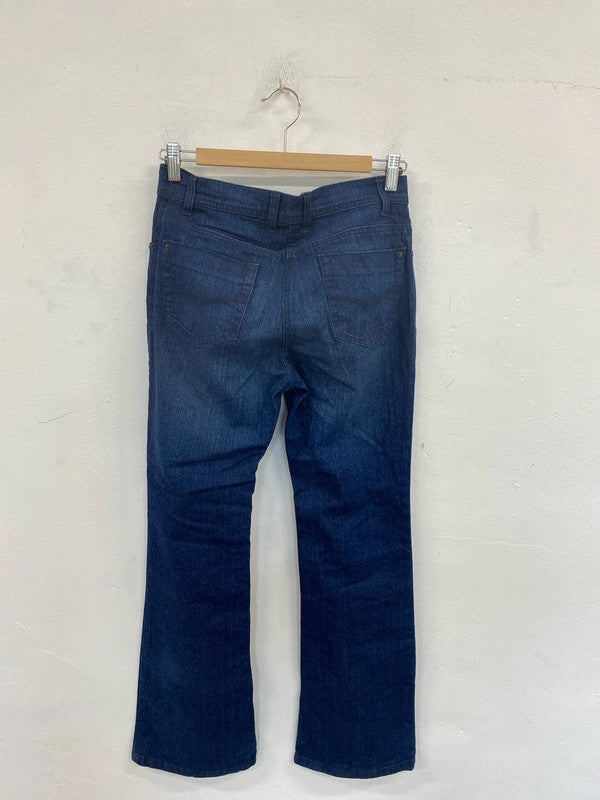 M&S Fabulous Navy Wide Leg Jeans UK 8 MM005