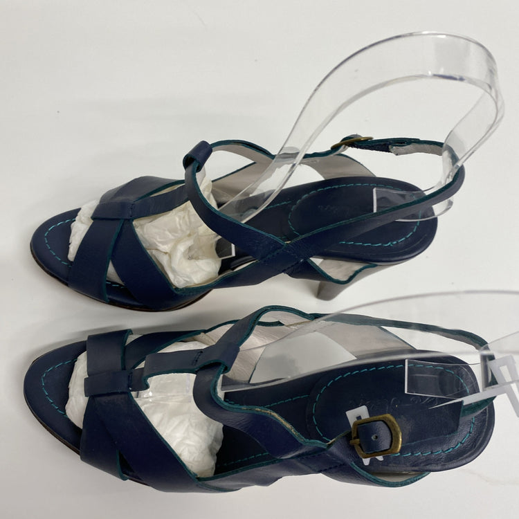 BODEN LADIES Navy Strappy Heels RRP £120 SIZE 5 Leather Occasion Party LW005