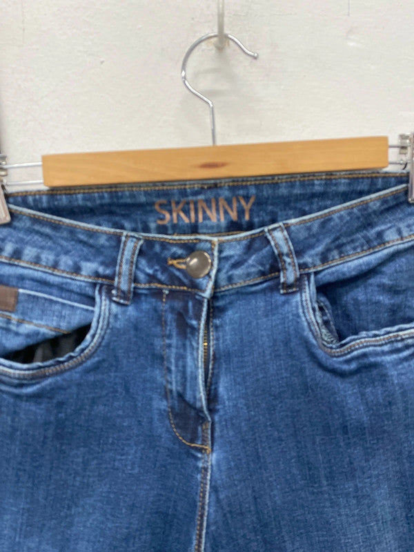 Fabulous Duo of Jeans Uk12 Long black blue George #4 kW002