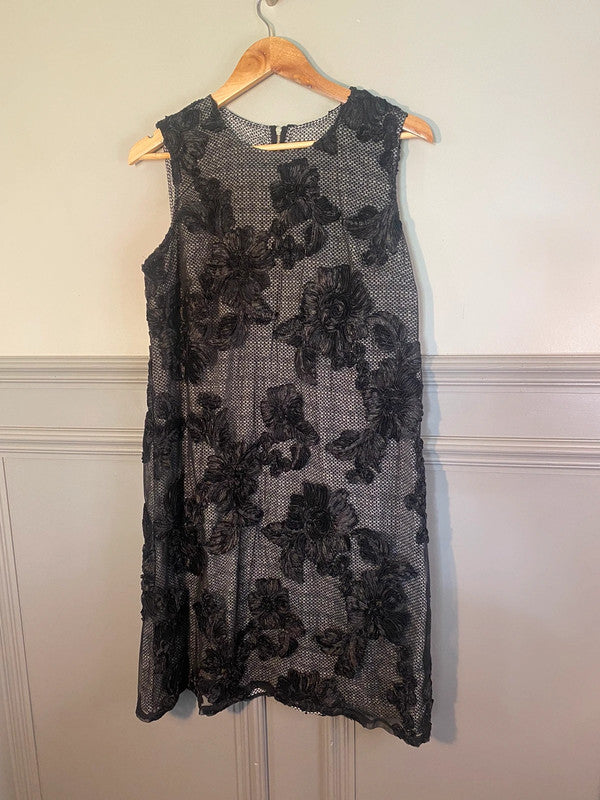 Karl Largerfield Embellished Appliqué Dress Formal Weddings Uk16 MW002