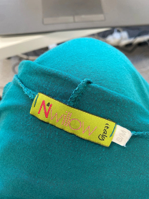 Lovely n&willow green longline cardigan UK s/m CD001