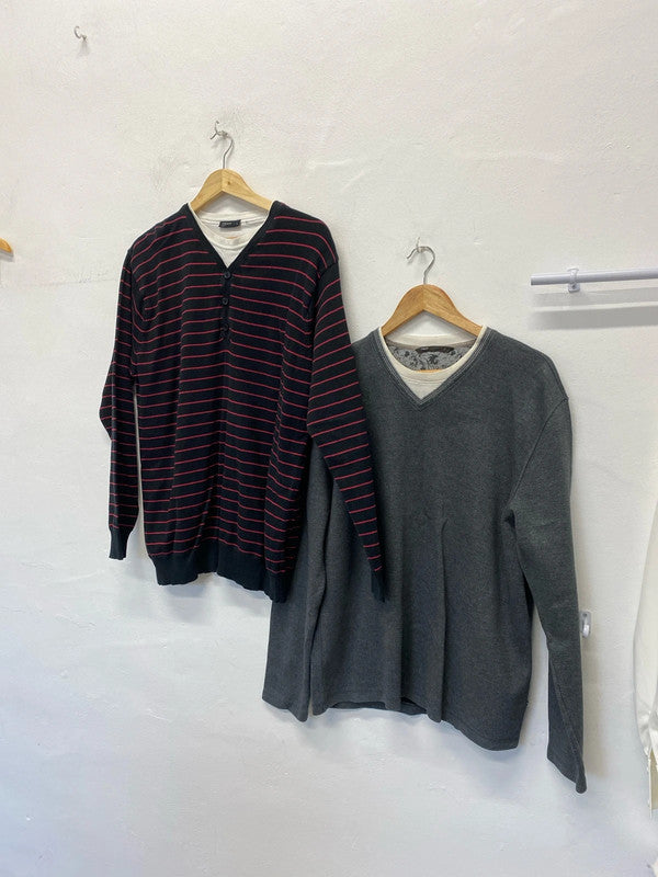 Lovely duo of Men’s sweaters UkL Next & Cedarwood #4 AT001