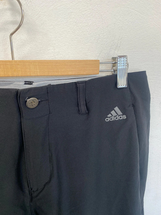 Classic Adidas black stretch golf trousers 32/34 long CN001