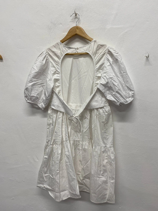 Fabulous poplin white Zara dress UkL KS002