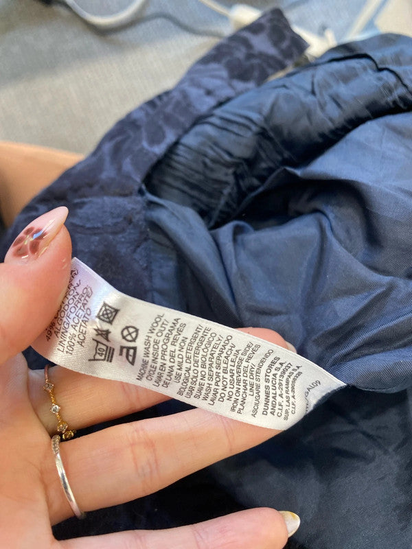 Lovely gallery navy floral pattern midi dress UK 16 MW001