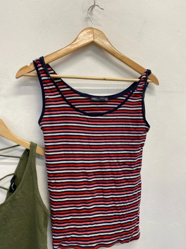 Fab duo of tank tops M&S & New Look summer wardobe classic #52 LD003
