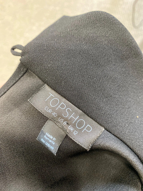 Lovely Topshop shift dress floaty office UK 12 LB010