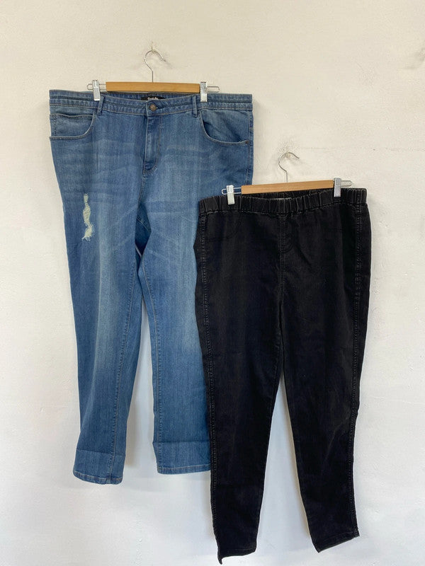 Fabulous woman’s duo uk 20 denim trousers SimplyBe YesYes #61 NC001