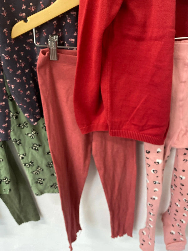 Fabulous active fun girls bundle leggings casual Age7-9 M&S H&M #61 LD003
