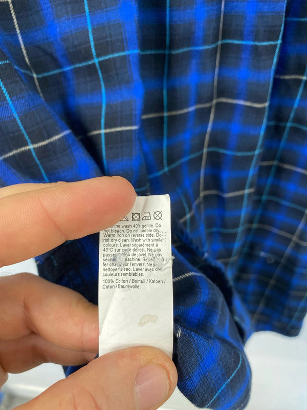 Duo of check shirts River Island western popper #39 L KM004