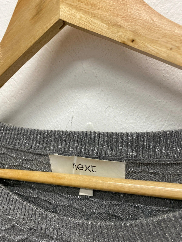 Fabulous Next shimmery knit jumper Uk10 classic JA002