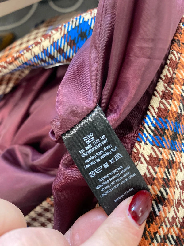 Gorgeous clueless vibe checked george skirt new UK 20 RG021