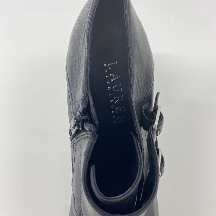 Lauren Ralph Lauren Latisha Black Boots UK 4 JM004