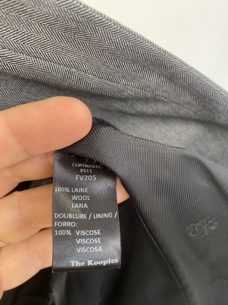 The Kooples Women’s Grey Fitted Wool Lagenlook size EU 38/10 Smart Formal FE001