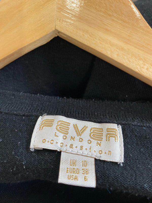 Fabulous Fever London Occasion Cardigan embroidered shoulders Uk10 JM007