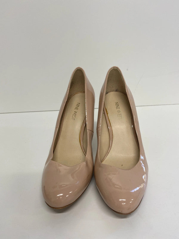 Fab Nine West Nude heels Uk4.5 Classic court MD002