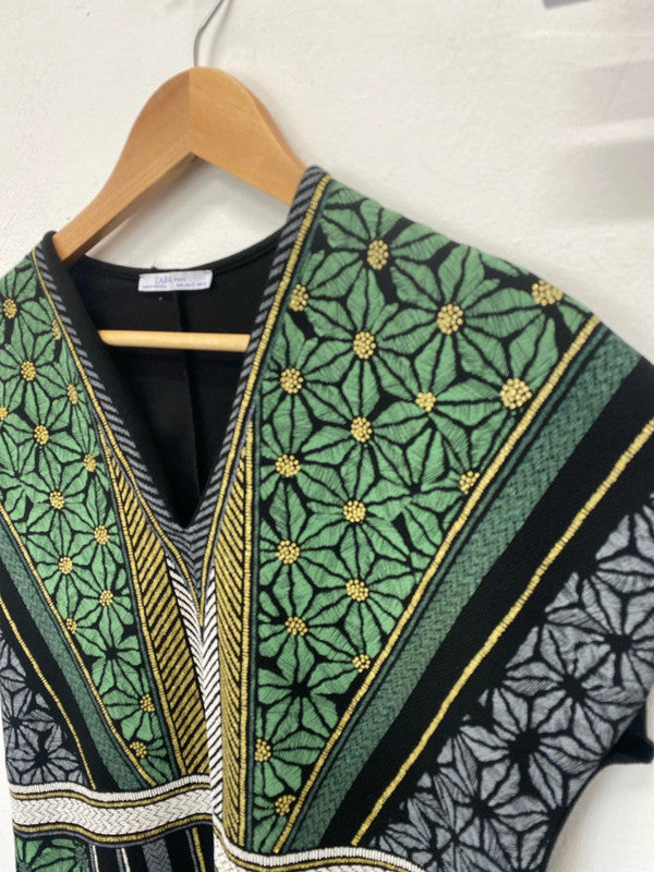 Fabulous ethnic Zara Mini dress classic boho vibes UkS JM008