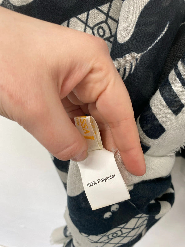 Malissa J & Unbranded Fabulous Black & White Scarves Trio #4 IM001