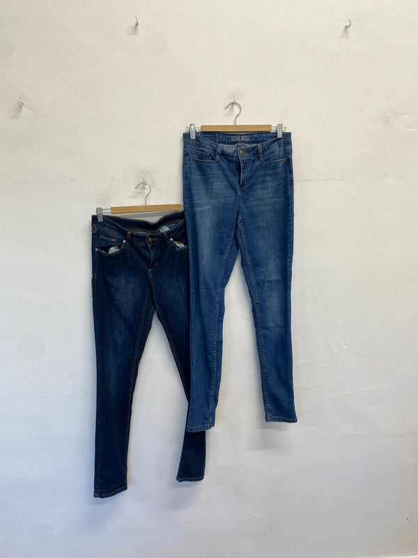 Lovely duo of skinny jeans Vero Moda h&m uk w 32 LD003 #55