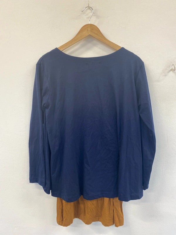 Najia Symbol Boho Layered Tunic Top UK 12 LW005