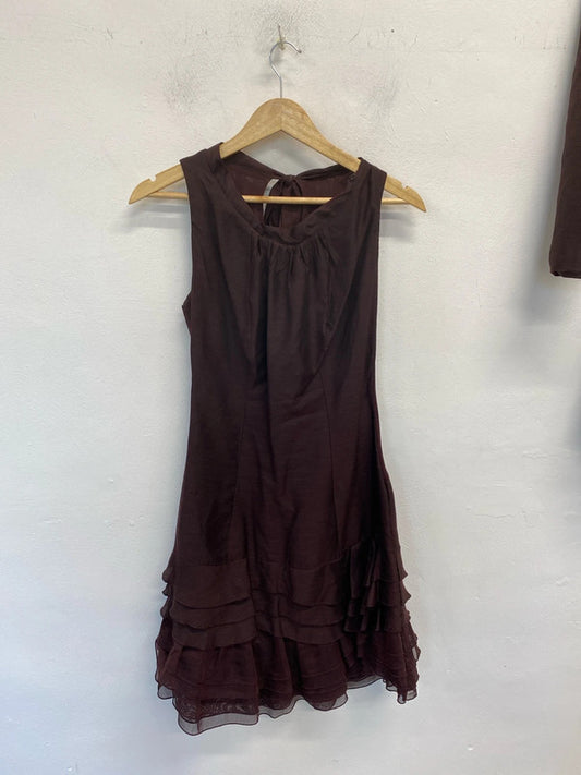 Absolutely Stunning Ladies occasion outfit Uk10/12 Maroon brown Italian made by Siste’s HS001