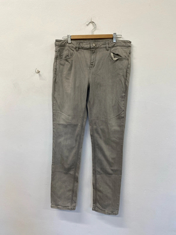 Fabulous White Label grey boyfriend jeans uk 16 KD001