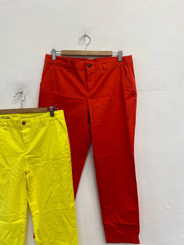 Lovely duo of gap khakis broken in straight UK 12 NN001