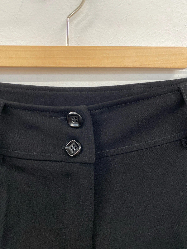 Amaranto Elegant Black Straight Cut Trousers UK 10 MM005