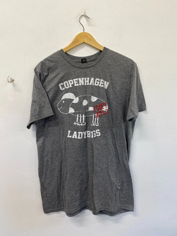 Fabulous Anvil lightweight ladybug design tshirt uk 12 KD001