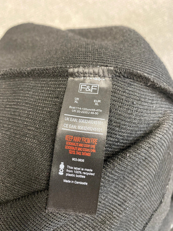 Lovely F&F pearl black jumper dress UK XL LG004