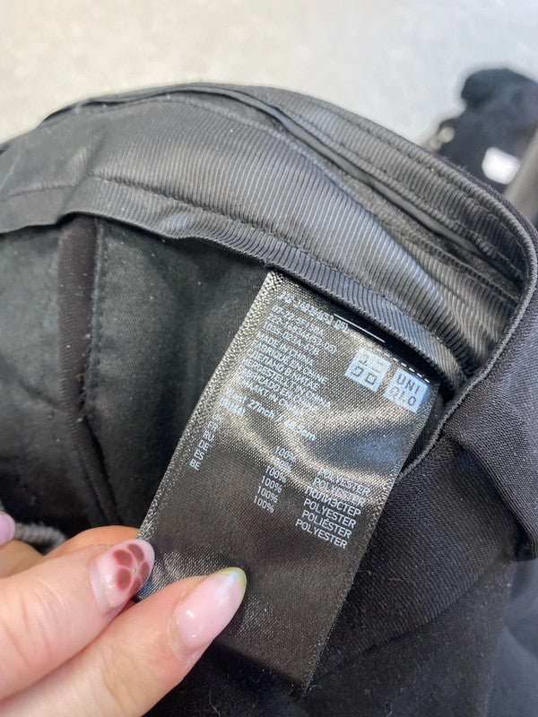 Lovely Uniqlo cairne roitfeld black trousers UK 8 LH002