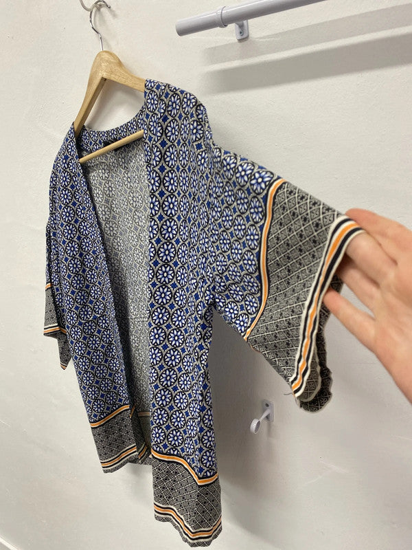 Fabulous Dorothy Perkins floral ethnic vibes kimono jacket Uk8 AG006