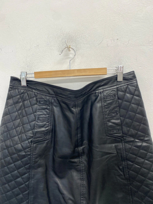 Lovely oasis faux leather mini skirt UK 16 LB005