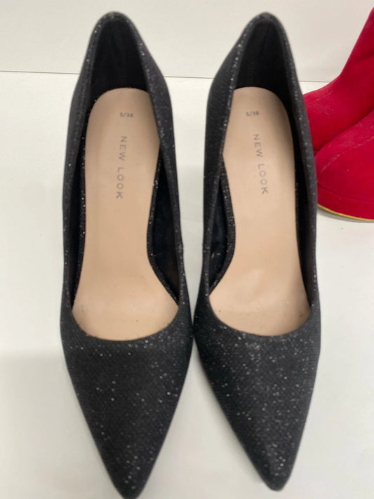 Fabulous duo of heels red black #7 UK5 MA003