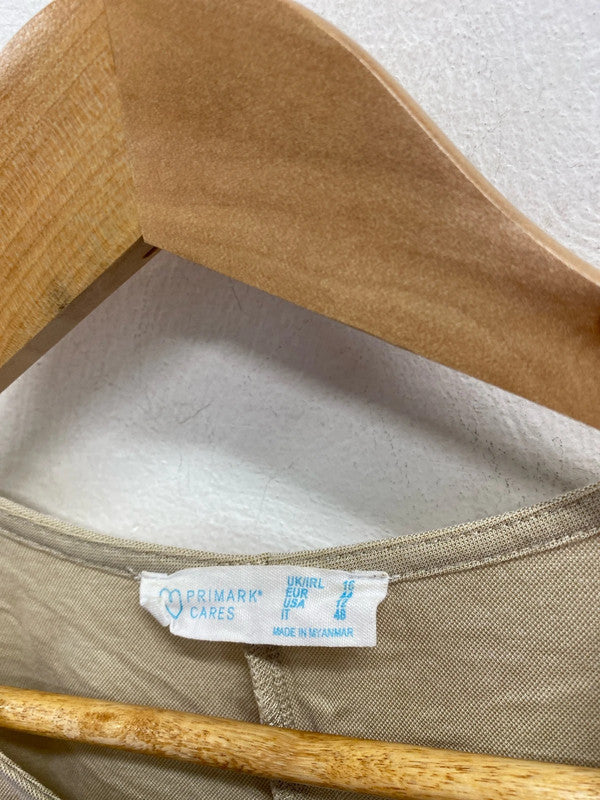 Stunning boho chic neutral colour smock dress Uk16 CR002